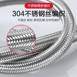 Manguera trenzada de acero inoxidable 304 de 1/2 pulgada, flexible, de alto flujo, para conexión de calentador de agua - Product Image 5