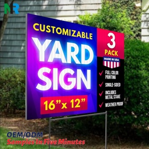 Servicio de Corte y Procesamiento de Señales de Jardín Personalizadas de PP de 4 mm Resistentes a la Corrosión, Impermeables y de Larga Duración - Product Image 1
