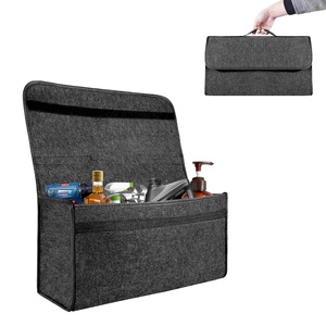Car Handbag Holder Soft Woolen Felt Storage Box <b>Bag</b> <b>Cargo</b> Tools Tidying Package Blanket Tool Auto Trunk Organizer Net Pocket - Product Image 1