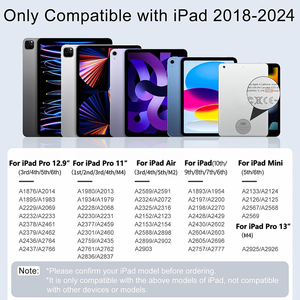 Lápiz para <span class=keywords><strong>iPad</strong></span> 2018-2025 con Carga Rápida, Sensibilidad a la Inclinación, Rechazo de Palma, Lápiz de Dibujo <span class=keywords><strong>Compatible</strong></span> con <span class=keywords><strong>iPad</strong></span> 6, Stylus para <span class=keywords><strong>iPad</strong></span> - Product Image 2