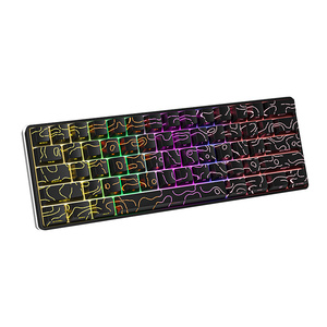 Teclado Mecánico TS61 de 61 Teclas con Retroiluminación RGB, Cable Desmontable, Diseño de Doble Idioma (PT/AR/<span class=keywords><strong>EN</strong></span>), Teclas de Doble Inyección - Product Image 6