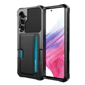 Card Pocket Phone Case For Samsung S23 FE A15 A05 A05s A14 A54 A33 A53 A52 A72 A73 A71 S22 S21 S20 Plus Note 20 Ultra Cover