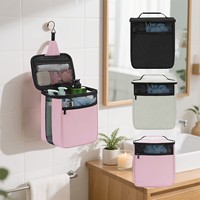 Sac de Douche Multifonctionnel Personnalisé Imperméable à Séchage Rapide en Maille, Sac de Voyage Suspendu pour Articles de Toilette, Sac de Rangement Portable pour Salle de Bain