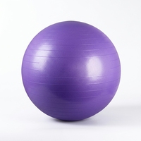 Ballon de yoga en PVC 75 cm, lisse et givré, multi-tailles, pour fitness, pilates et exercices