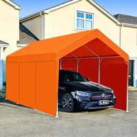 Auvent de voiture double couche 3x6m |   Abri de voiture imperméable et robuste |   Tente de stationnement intérieure/extérieure