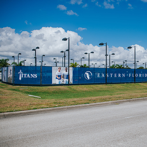 Polyester bền Treo VảI cho các sự kiện ngoài trời bán buôn di động hiển thị ngoài trời hàng rào scrim lưới biểu ngữ - Product Image 5