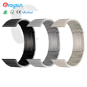 Eraysun สายนาฬิกาไทเทเนียม42/44/45/49MM ULTRA 2 I <span class=keywords><strong>Watch</strong></span> <span class=keywords><strong>8</strong></span>/9/10ระบายอากาศได้ดีโลหะหรูหราสำหรับ <span class=keywords><strong>Apple</strong></span> <span class=keywords><strong>Watch</strong></span> - Product Image 1