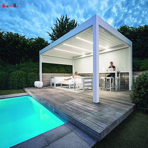 Toldo para <span class=keywords><strong>Terraza</strong></span>, Techo para Patio con Control Remoto, Pérgola Bioclimática Eléctrica de Aluminio - Product Image 5