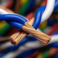 Cable de suspensión para remolque de cobre trenzado multiconductor de 2x2.5, 2x1.5 mm², 14, 16, 18, 20 AWG con aislamiento de PVC y cubierta de TPU