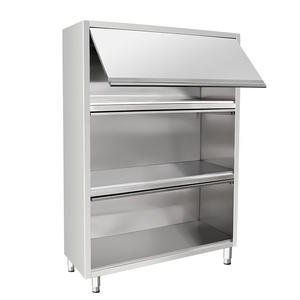 4ドアステンレス鋼高キャビネット調節可能な棚付きキッチンパントリー収納 - Product Image 3