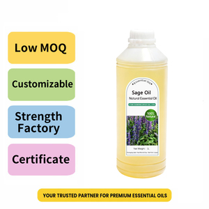 Huile Essentielle de <span class=keywords><strong>Sauge</strong></span> Haute Pureté, Extrait Naturel, pour Diffuseur d'Arômes, Bougies DIY, Fourniture en Gros OEM pour Distributeurs - Product Image 1