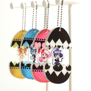 Vigreat vẻ đẹp Kết nối mở và đóng viên nang Đồ chơi kéo loại trứng quyến rũ thấp moq tùy chỉnh Keychain <span class=keywords><strong>Acrylic</strong></span> - Product Image 3