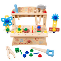 Outil éducatif Montessori pour enfants, banc de table, écrou en bois simulé, jouet d'interaction parent-enfant