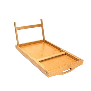 Xách tay tre gấp chân giường máy tính xách tay gỗ tre gấp giường khay - Product Image 3