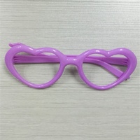 Lunettes de diffraction en forme de coeur en plastique ABS