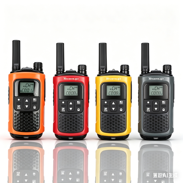 For T80 CE FCC License Free Europe PMR446 USA FRS UHF Kids Walkie-talkie 0.5W/2W LED Display 5km Range IP65 Water Resistant