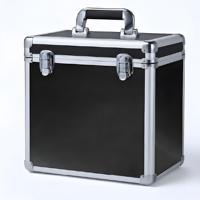 Boîte de rangement pour disques vinyles en aluminium, capacité de 32 disques, réutilisable, durable, résistante à l'eau