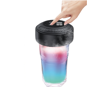 Ensemble d'outils de bar réutilisables pour fumeur de cocktails moderne de 4e génération avec lumières RGB pour l'infusion de whisky à la maison ou en soirée - Vente en gros - Product Image 1