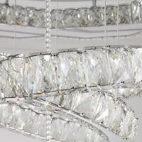 Lustre de plafond moderne de luxe en cristal K9 à LED, luminaire de plafond en forme de fleur pour la maison, luminaires suspendus