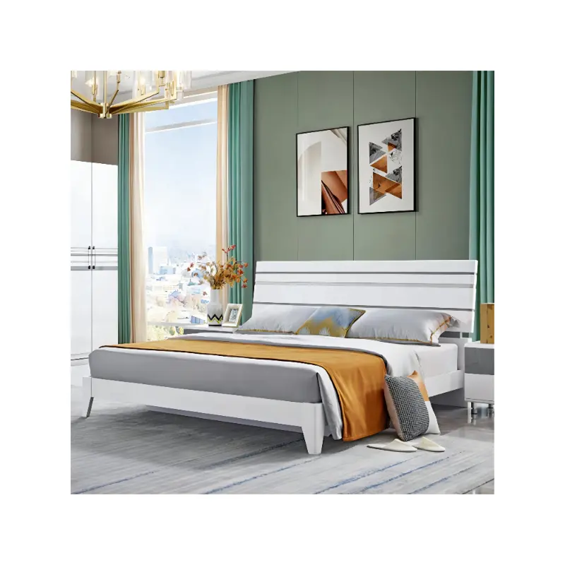 high quality white queen full mdf bed bedroom furniture luxury modern king size bedroom sets