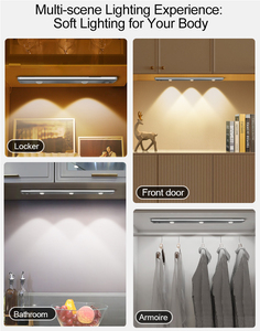 Usine 1000mAh capteur de mouvement de gradation magnétique sous le comptoir armoire placard barre d'éclairage <span class=keywords><strong>sans</strong></span> <span class=keywords><strong>fil</strong></span> <span class=keywords><strong>cuisine</strong></span> salle nuit <span class=keywords><strong>Spot</strong></span> - Product Image 2