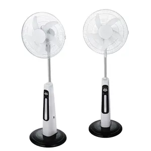 Remote Control LED 12V DC Rechargeable Solar Fan Solar Powered Stand Fan 16 Inch