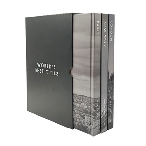Livres décoratifs personnalisés, <span class=keywords><strong>impression</strong></span> de faux livres, ensemble de livres à couverture <span class=keywords><strong>rigide</strong></span> vierges avec étui, décoration de table basse pour la maison - Product Image 1