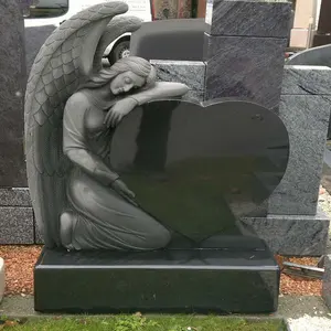High Quality Monument And Tombstone Newly Designed Angel Of Love Monument Tombstone Hand Carved Granite Tombstone