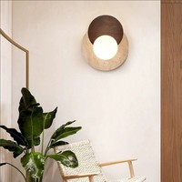 Applique murale LED de luxe moderne Wabi Sabi, en pierre noire haut de gamme, pour restaurant japonais et chambre à coucher