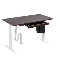 Bureau en métal réglable en hauteur électrique personnalisé avec un design moderne, bureau ergonomique pour travailler debout, pour la maison ou le bureau