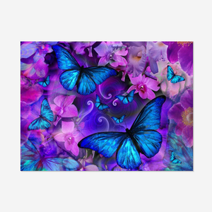 Plein foret <span class=keywords><strong>diamant</strong></span> <span class=keywords><strong>peinture</strong></span> 5D mosaïque image abstraite papillon fleur maison mur bricolage décor OEM/ODM usine en gros cadeau - Product Image 1