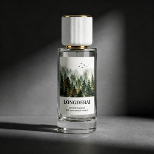 Custom Luxury <b>Empty</b> Round Clear Perfume <b>Spray</b> <b>Bottle</b> 20ml 50ml 100ml Crimp Glass Perfume <b>Bottle</b> with White Cap - Product Image 1