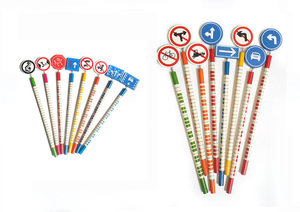 Cadeaux promotionnels dessin animé en bois écolier <span class=keywords><strong>voiture</strong></span> crayons enfants jouet - Product Image 5