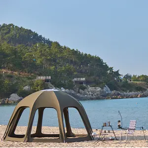 캠핑 하이킹 야외 가족 휴대용 맞춤형 방수 인스턴트 OEM 위장 돔 텐트