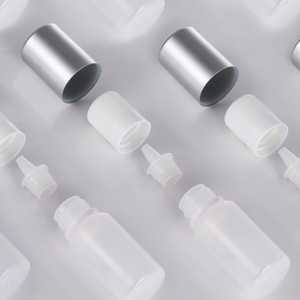 Sanle 15ml PE Plastic <b>Dropper</b> <b>Bottles</b> Cylinder Shape Anti-theft Cap Cosmetic Sample Dispensing <b>Bottle</b> - Product Image 1