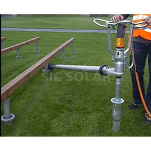 태양열 장착 휴대용 핸드 드릴링 리그 접지 나사 접지 앵커 유압 파일 드라이버 기계 - Product Image 4