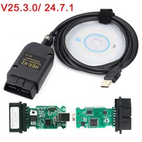 Interfaz VCDS VAGCOM V25.3 HEX V2 Actualización 24.5 para VW, AUDI, Skoda, Seat, Herramienta de Diagnóstico Automotriz Multi-Idioma