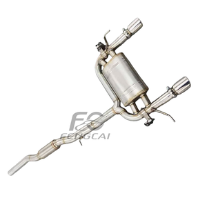 Tuyau d'échappement Catback en acier inoxydable 1,5 mm d'épaisseur pour <span class=keywords><strong>Audi</strong></span> <span class=keywords><strong>TT</strong></span> <span class=keywords><strong>MK1</strong></span> 1.8T S304, silencieux double sortie de course - Product Image 4