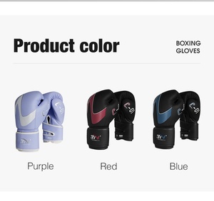 ถุงมือหนังสำหรับชกมวย BN Boxing ถุงมือคิกบ็อกซิ่ง ถุงมือสำหรับซ้อมมวยไ<span class=keywords><strong>ท</strong></span>ย คิกบ็อกซิ่ง MMA ศิลปะการต่อสู้ และถุงมือชกมวย - Product Image 2