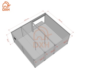DXH Chine Usine sur mesure 20FT 15FT 10FT Structure en acier Panneau sandwich Entrepôt préfabriqué en conteneurs Stockage à <span class=keywords><strong>vendre</strong></span> - Product Image 6