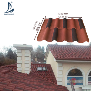 Fournisseurs chinois de matériaux de toiture <span class=keywords><strong>Dekra</strong></span>, tôles ondulées en acier galvanisé 0,30 mm, tôles de toiture en métal revêtues de pierre - Product Image 2