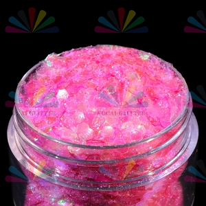 مسحوق جليتر سداسي الشكل متعدد الألوان بتأثير هولوغرافي، مجموعة جليتر تجميلية وحرفية بالجملة، ترتر قزحي اللون - Product Image 4