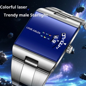 Reloj <span class=keywords><strong>de</strong></span> Pulsera LOUIE JUELEN, Modelo Popular <span class=keywords><strong>de</strong></span> 36 mm, Caja <span class=keywords><strong>de</strong></span> Aleación <span class=keywords><strong>de</strong></span> Moda, Resistente al Agua hasta 30 m, Reloj <span class=keywords><strong>de</strong></span> Cuarzo Cuadrado <span class=keywords><strong>de</strong></span> <span class=keywords><strong>Lujo</strong></span> para <span class=keywords><strong>Hombre</strong></span>, Correa <span class=keywords><strong>de</strong></span> Acero Inoxidable - Product Image 3