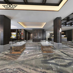 Dalle de pierre naturelle polie moderne en quartzite de Jiangnan GOLDTOP Misty Rain pour plan de travail de cuisine, villa, appartement, hôtel - Product Image 3