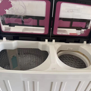 15kg Large Capacity Twin Tub Electric Washing Machine Durable Semi-Automatic <strong>Top</strong> <strong>Load</strong> for Household Hotel Use English Operation - Product Image 4