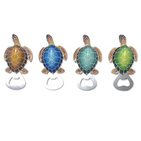 Logo personnalisé 3d Tropical plage souvenir tortue de mer en résine tortue aimants pour réfrigérateur