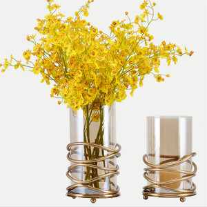 Custom Homeware Metal Craft Glass <strong>Vase</strong> Table Wedding Art High Quality Minimalist <strong>Flower</strong> <strong>Vase</strong> for Home Decor - Product Image 4