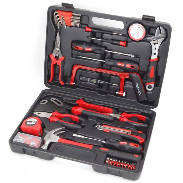 KAFUWELL H1041A 49pcs Household Tool Set Home Repair Toolkit Hand Workshop Tool Kit With Box Hardware