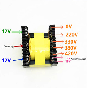 Taidacent Máy biến áp bước lên tần số cao ngang ec49 1000W 12V 24V 220V 380V 420V biến tần đẩy biến áp - Product Image 2