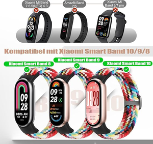 Correa de Repuesto Ajustable y Elástica para <span class=keywords><strong>Xiaomi</strong></span> Smart Band 10/<span class=keywords><strong>Xiaomi</strong></span> Smart Band 9/<span class=keywords><strong>Xiaomi</strong></span> Smart Band 8 NFC - Product Image 2